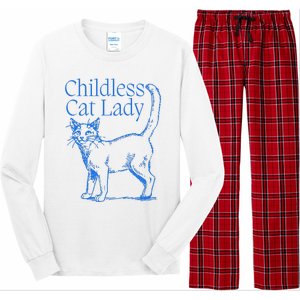 Meidastouch Childless Cat Lady Long Sleeve Pajama Set