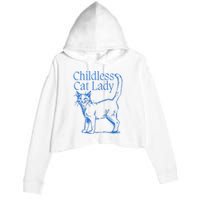 Meidastouch Childless Cat Lady Crop Fleece Hoodie