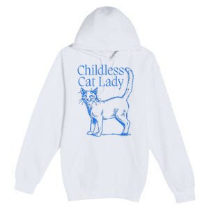 Meidastouch Childless Cat Lady Premium Pullover Hoodie