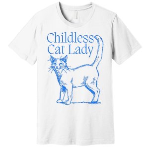 Meidastouch Childless Cat Lady Premium T-Shirt