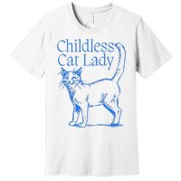 Meidastouch Childless Cat Lady Premium T-Shirt