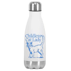 Meidastouch Childless Cat Lady Stainless Steel Insulated Water Bottle