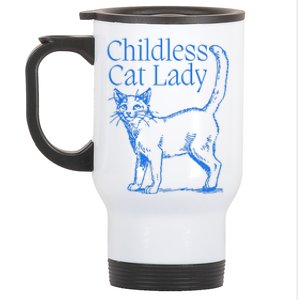 Meidastouch Childless Cat Lady Stainless Steel Travel Mug