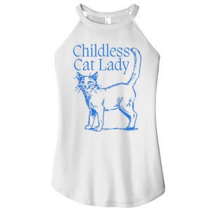 Meidastouch Childless Cat Lady Women's Perfect Tri Rocker Tank