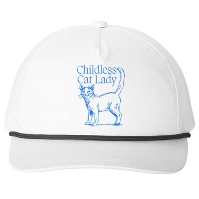 Meidastouch Childless Cat Lady Snapback Five-Panel Rope Hat