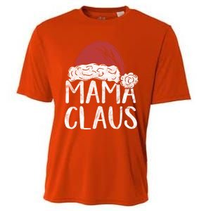 Mama Claus Christmas Costume Gift Santa Matching Family Xmas Cool Gift Cooling Performance Crew T-Shirt