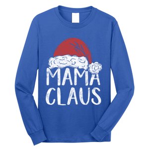 Mama Claus Christmas Costume Gift Santa Matching Family Xmas Cool Gift Long Sleeve Shirt