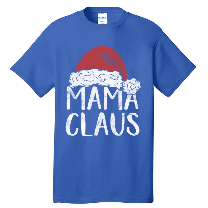 Mama Claus Christmas Costume Gift Santa Matching Family Xmas Cool Gift Tall T-Shirt