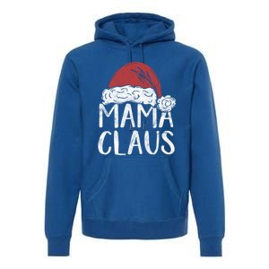 Mama Claus Christmas Costume Gift Santa Matching Family Xmas Cool Gift Premium Hoodie