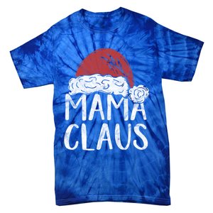 Mama Claus Christmas Costume Gift Santa Matching Family Xmas Cool Gift Tie-Dye T-Shirt