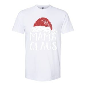 Mama Claus Christmas Costume Gift Santa Matching Family Xmas Cool Gift Softstyle CVC T-Shirt