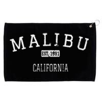 Malibu California Ca Vintage Grommeted Golf Towel