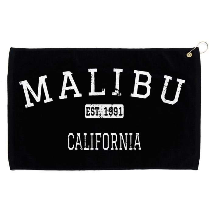 Malibu California Ca Vintage Grommeted Golf Towel