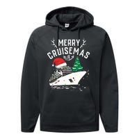 Merry Cruisemas Cruise Ship Family Christmas Funny Performance Fleece Hoodie