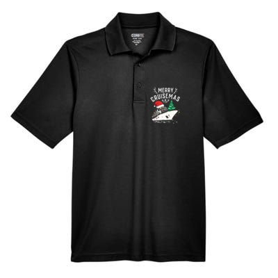 Merry Cruisemas Cruise Ship Family Christmas Funny Men's Origin Performance Pique Polo