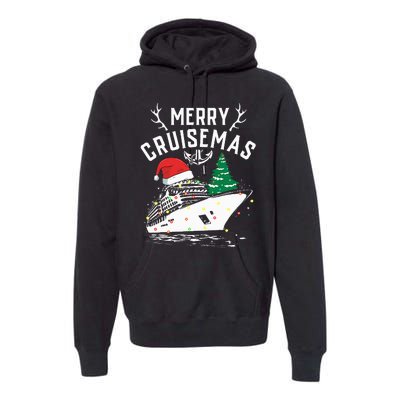 Merry Cruisemas Cruise Ship Family Christmas Funny Premium Hoodie