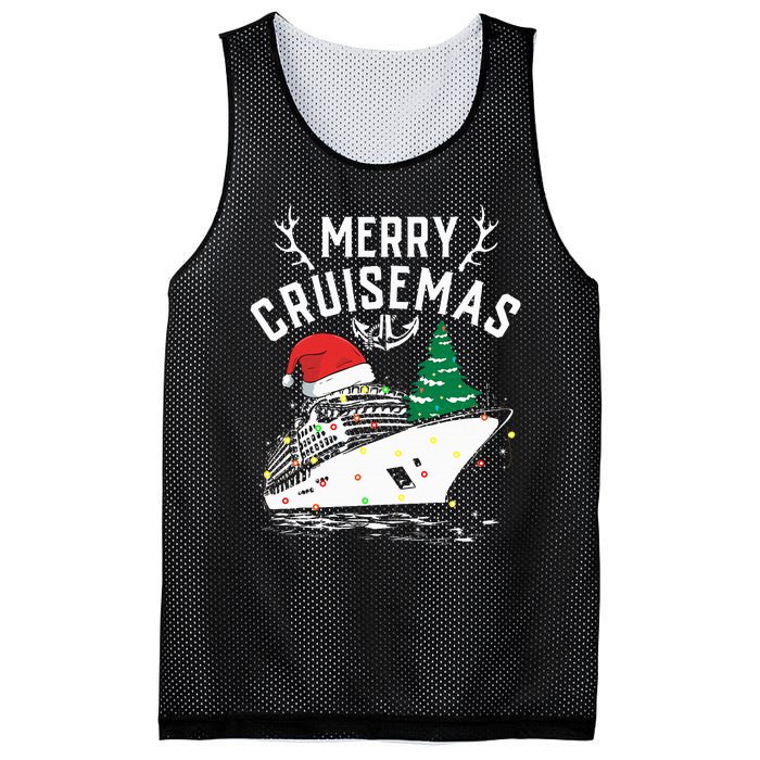 Merry Cruisemas Cruise Ship Family Christmas Funny Mesh Reversible Basketball Jersey Tank