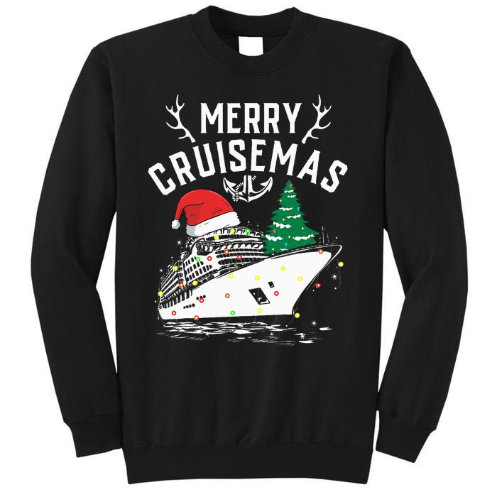 Merry Cruisemas Cruise Ship Family Christmas Funny Tall Sweatshirt