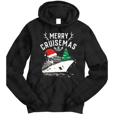 Merry Cruisemas Cruise Ship Family Christmas Funny Tie Dye Hoodie