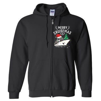 Merry Cruisemas Cruise Ship Family Christmas Funny Full Zip Hoodie