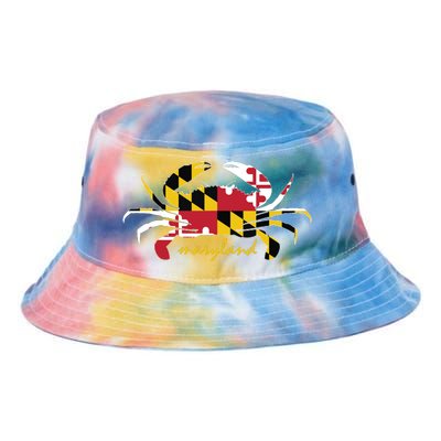 Maryland Crab Cute State Pride Flag Tie Dye Newport Bucket Hat