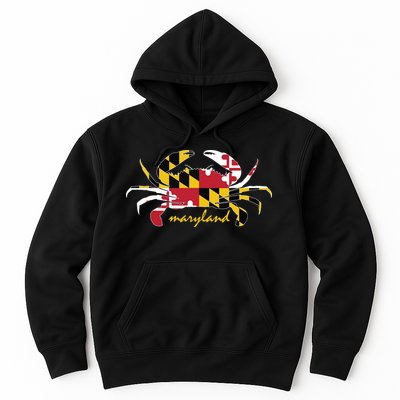 Maryland Crab Cute State Pride Flag Hoodie