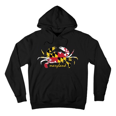 Maryland Crab Cute State Pride Flag Hoodie