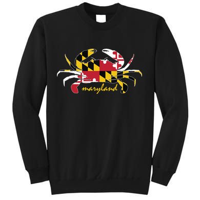 Maryland Crab Cute State Pride Flag Sweatshirt