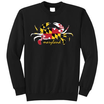 Maryland Crab Cute State Pride Flag Sweatshirt