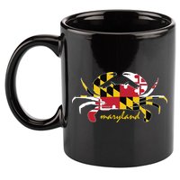 Maryland Crab Cute State Pride Flag 11oz C Handle Ceramic Mug