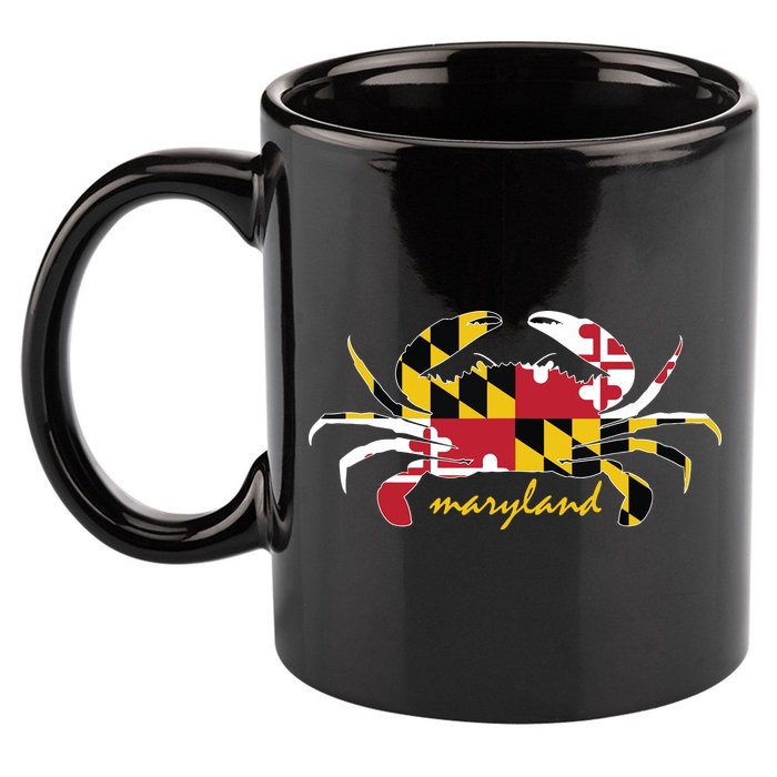 Maryland Crab Cute State Pride Flag 11oz C Handle Ceramic Mug