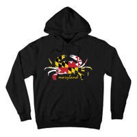 Maryland Crab Cute State Pride Flag Tall Hoodie