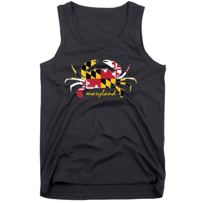 Maryland Crab Cute State Pride Flag Tank Top