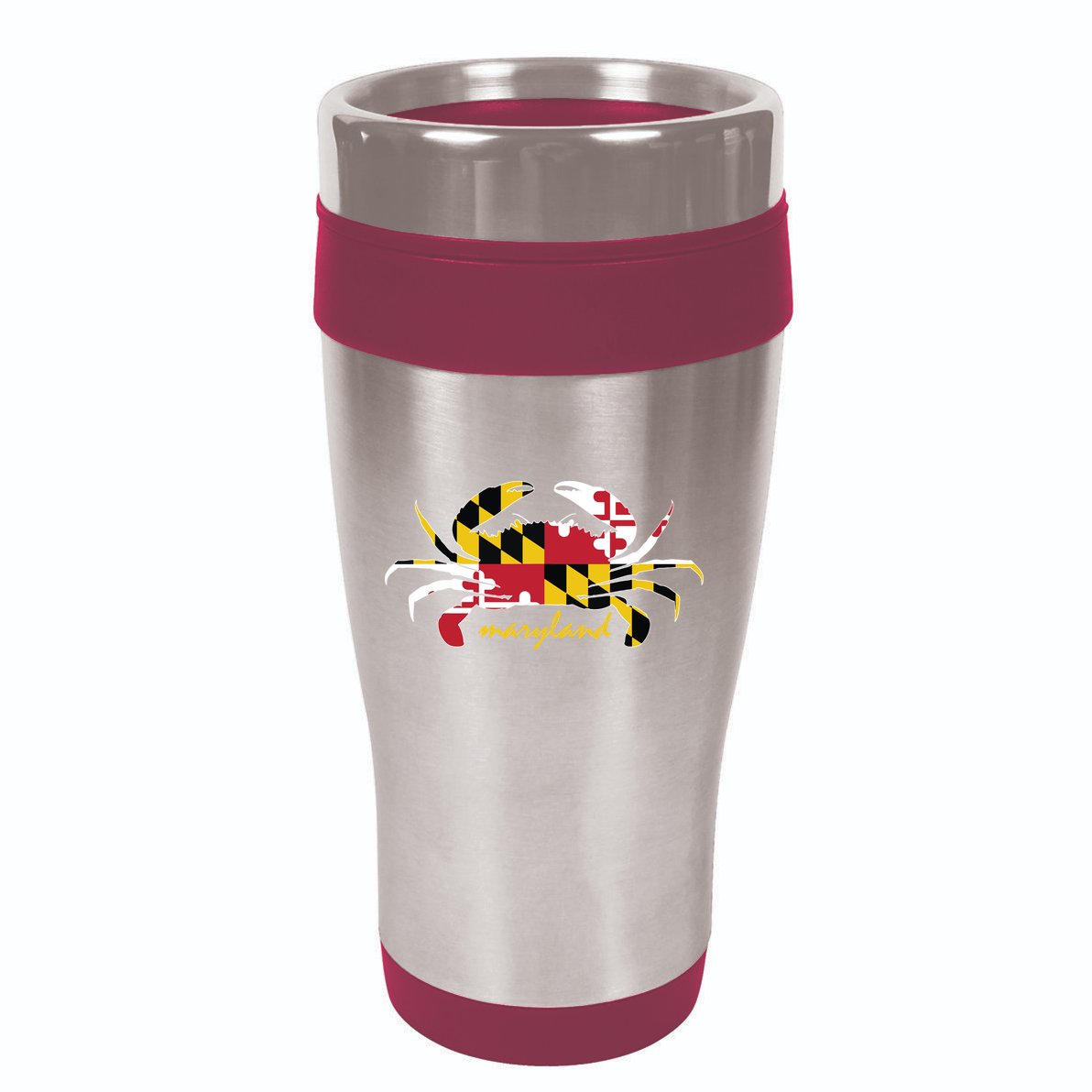 Maryland Crab Cute State Pride Flag 16oz Travel Tumbler