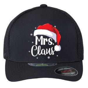 Mrs Claus Christmas Couples Matching His And Her Pajama Flexfit Unipanel Trucker Cap