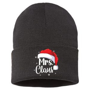 Mrs Claus Christmas Couples Matching His And Her Pajama Sustainable Knit Beanie