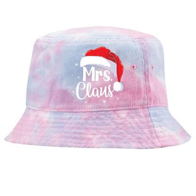 Mrs Claus Christmas Couples Matching His And Her Pajama Tie-Dyed Bucket Hat