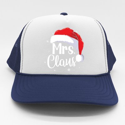 Mrs Claus Christmas Couples Matching His And Her Pajama Trucker Hat