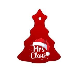 Mrs Claus Christmas Couples Matching His And Her Pajama Ceramic Tree Ornament