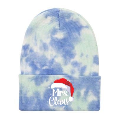 Mrs Claus Christmas Couples Matching His And Her Pajama Tie Dye 12in Knit Beanie