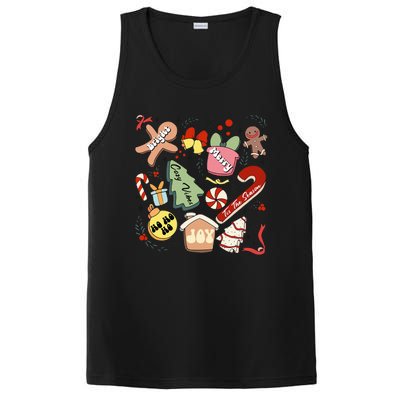 Merry Christmas Candy Cakes Gingerbread Cozy Vibes PosiCharge Competitor Tank