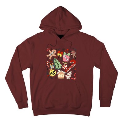 Merry Christmas Candy Cakes Gingerbread Cozy Vibes Hoodie