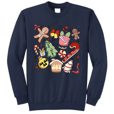 Merry Christmas Candy Cakes Gingerbread Cozy Vibes Sweatshirt