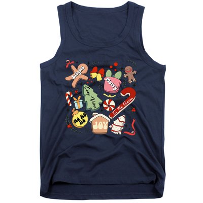 Merry Christmas Candy Cakes Gingerbread Cozy Vibes Tank Top