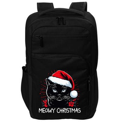 Merry Christmas Celebration Happy Xmas Christmas Black Cat Impact Tech Backpack