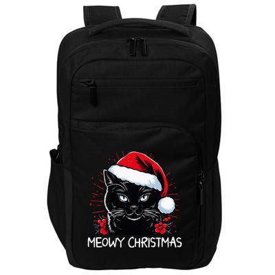 Merry Christmas Celebration Happy Xmas Christmas Black Cat Impact Tech Backpack