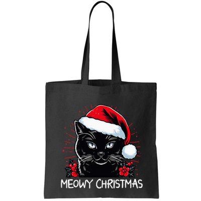 Merry Christmas Celebration Happy Xmas Christmas Black Cat Bag