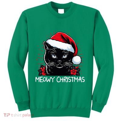 Merry Christmas Celebration Happy Xmas Christmas Black Cat Sweatshirt