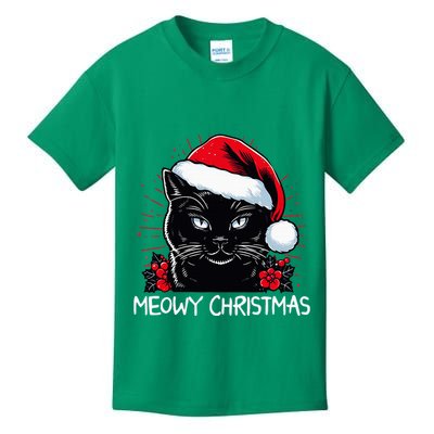 Merry Christmas Celebration Happy Xmas Christmas Black Cat Kids T-Shirt