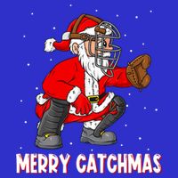 Merry Catchmas Christmas Santa Claus Baseball Catcher Xmas Gift 16 in Basic Backpack